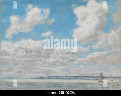 Seascape with Open Sky 1860 di Eugène Louis Boudin Foto Stock