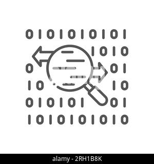 Analisi dei dati, grafico informativo sull'analisi dei dati aziendali. Strumenti di Business Intelligence. EPS 10 Illustrazione Vettoriale