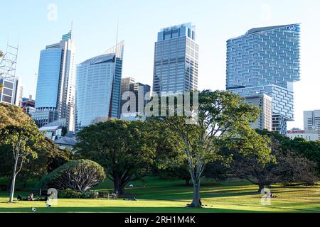 Sydney, Australia. 10 agosto 2023. Vista sullo skyline di Sydney a Sydney, Australia. (Foto: Daniela Porcelli/Sports Press Photo/C - SCADENZA DI UN'ORA - ATTIVA FTP SOLO SE IMMAGINI DI ETÀ INFERIORE A UN'ORA - Alamy) credito: SPP Sport Press Photo. /Alamy Live News Foto Stock