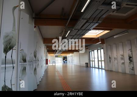 Budapest, Ungheria. 13 agosto 2023, i Campionati mondiali di atletica leggera si terranno dal 19-27 agosto 2023. MANCA UNA SETTIMANA! Budapest, Aeroporto Liszt Ferenc Ungheria. Credit Ilona Barna BIPHOTONEWS, Alamy Live News Foto Stock