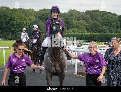 Ippodromo di Chepstow - Gabinetto dei Clowns - Racing League 2023 Foto Stock