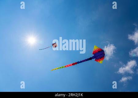 Kite Fest a Jamestown, North Dakota Foto Stock