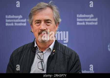 Edimburgo Scozia, Regno Unito 13 agosto 2023. Sebastian Barry all'Edinburgh International Book Festival. credit sst/alamy live news Foto Stock