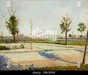 Strada per Gennevilliers. Paul Signac. 1883. Foto Stock