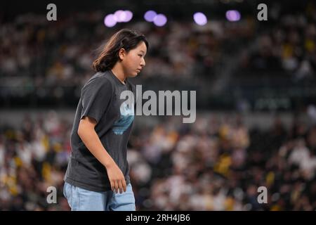 Tokyo, Giappone. 12 agosto 2023. Momiji Nishiya (JPN) Skateboarding : 2023 SLS CHAMPIONSHIP TOUR - TOKYO Women's Skateboard Street Final all'Ariake Arena di Tokyo, Giappone . Crediti: Naoki Morita/AFLO SPORT/Alamy Live News Foto Stock