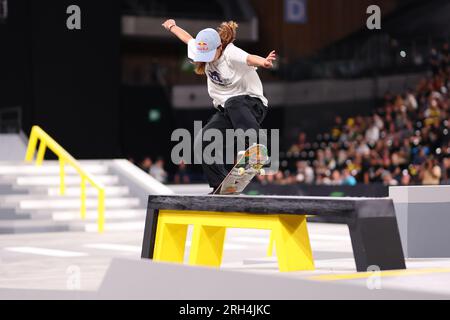 Tokyo, Giappone. 12 agosto 2023. Yumeka Oda (JPN) Skateboarding : 2023 SLS CHAMPIONSHIP TOUR - TOKYO Women's Skateboard Street Final all'Ariake Arena di Tokyo, Giappone . Crediti: Naoki Morita/AFLO SPORT/Alamy Live News Foto Stock