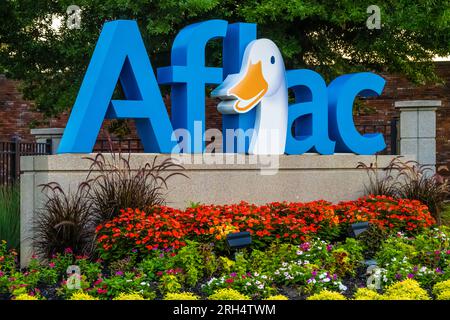 Ingresso alla sede centrale della Aflac a Columbus, Georgia. (USA) Foto Stock