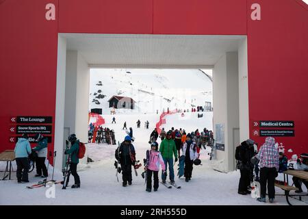 Inverno a Central Otago, nuova Zelanda Foto Stock