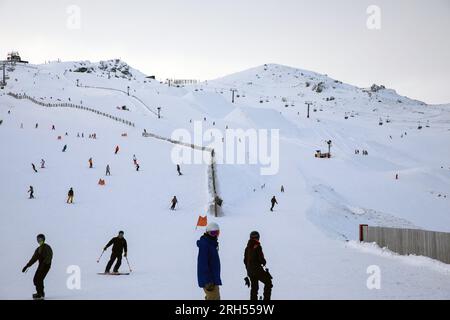 Inverno a Central Otago, nuova Zelanda Foto Stock