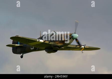 Hawker Hurricane, PZ865, G-AMAU, Duxford. Foto Stock