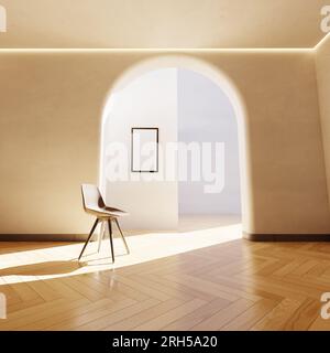 3D illustrazione sfondo per la pubblicità e la carta da parati in architettura e interni scena. 3D rendering in concetto decorativo. Foto Stock