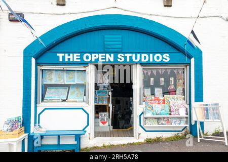 The Open Studios - studi artistici a Kings Road Arches sul lungomare, Brighton, East Sussex, Inghilterra Foto Stock