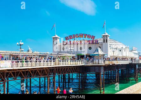 Esterno del molo di Brighton Palace, Brighton, East Sussex, Inghilterra Foto Stock