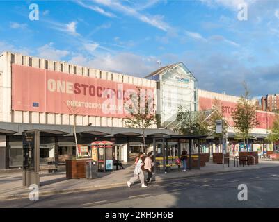 Merseyway Shopping Centre a Stockport, Inghilterra, Regno Unito Foto Stock