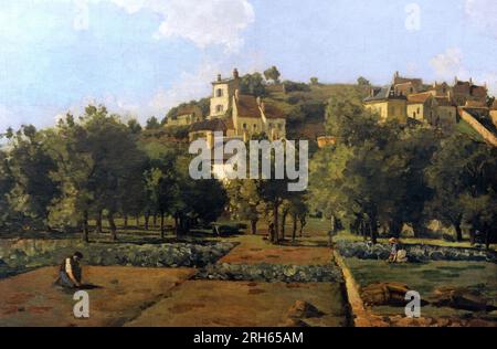 Camille Pissarro (1830-1903). Pittore impressionista francese. Pontoise, 1867. Galleria Nazionale, Praga, Repubblica Ceca. Foto Stock