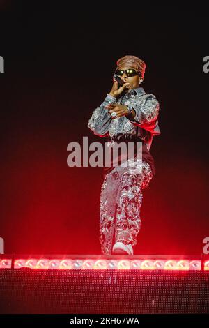 Gothenburg, Svezia. 10 agosto 2023. Il cantautore nigeriano Wizkid esegue un concerto dal vivo durante il festival musicale svedese Way Out West 2023 a Gothenburg. (Foto: Gonzales Photo - Tilman Jentzsch). Foto Stock