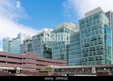 Moderni edifici di uffici a Snowhill nel centro di Birmingham Foto Stock