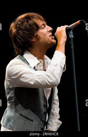 Paolo Nutini, V2009, Hylands Park, Chelmsford, Essex, Regno Unito - 23 agosto 2009 Foto Stock