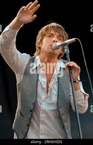 Paolo Nutini, V2009, Hylands Park, Chelmsford, Essex, Regno Unito - 23 agosto 2009 Foto Stock