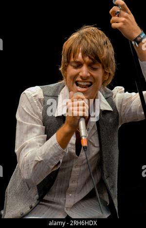 Paolo Nutini, V2009, Hylands Park, Chelmsford, Essex, Regno Unito - 23 agosto 2009 Foto Stock