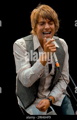 Paolo Nutini, V2009, Hylands Park, Chelmsford, Essex, Regno Unito - 23 agosto 2009 Foto Stock