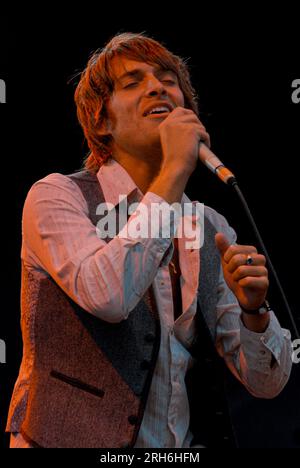 Paolo Nutini, V2009, Hylands Park, Chelmsford, Essex, Regno Unito - 23 agosto 2009 Foto Stock