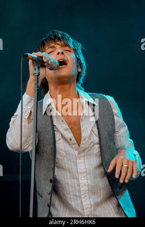 Paolo Nutini, V2009, Hylands Park, Chelmsford, Essex, Regno Unito - 23 agosto 2009 Foto Stock