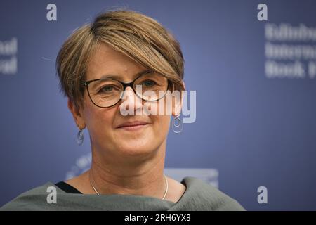 Edimburgo Scozia, Regno Unito 14 agosto 2023. Karine Polwart all'Edinburgh International Book Festival. credit sst/alamy live news Foto Stock