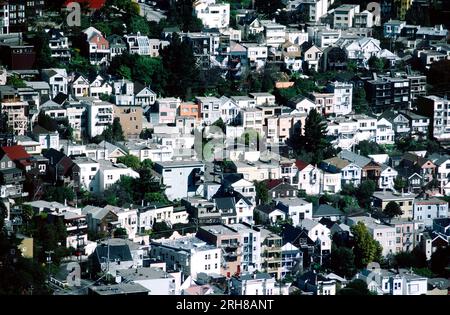 Inner Richmond and Lone Mountain District, San Francisco, California, USA Foto Stock