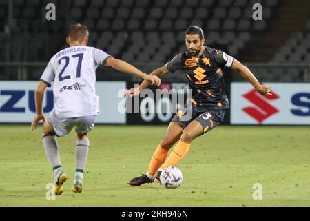 Torino, Italia. 14 agosto 2023. Ricardo Rodriguez (Torino FC) in azione durante Torino FC vs Feralpisalo, partita di Coppa Italia di Torino, Italia, 14 agosto 2023 crediti: Agenzia fotografica indipendente/Alamy Live News Foto Stock