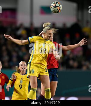 Auckland, nuova Zelanda. 15 agosto 2023. La svedese Fridolina Rolfö durante la semifinale della Coppa del mondo femminile FIFA tra Spagna e Svezia all'Eden Park di Auckland, in nuova Zelanda, il 15 agosto 2023. Foto: Pontus Lundahl/TT/code 10050 credito: TT News Agency/Alamy Live News Foto Stock