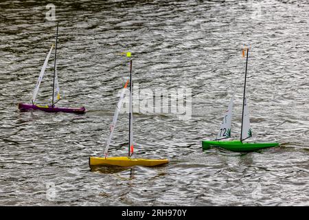 Gare di yacht IOM Foto Stock