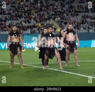 Auckland, nuova Zelanda. 15 agosto 2023. Auckland, nuova Zelanda, 15 agosto 2023: Prima della partita di calcio FIFA Womens World Cup 2023 tra Spagna e Svezia all'Eden Park di Auckland, nuova Zelanda. (Ane Frosaker/SPP) credito: SPP Sport Press Photo. /Alamy Live News Foto Stock