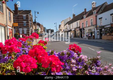 Halstead High Street Foto Stock