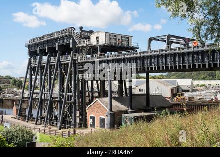Anderton Boat Lift nel Cheshire, Inghilterra, Regno Unito Foto Stock
