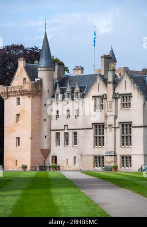 Castello di Brodie vicino a Forres a Moray, Scozia, Regno Unito Foto Stock