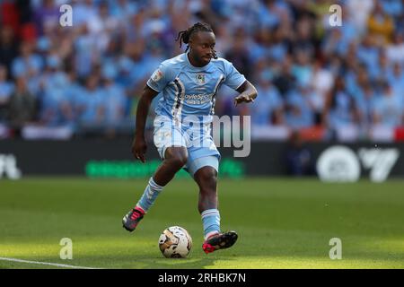 Fankaty Dabo di Coventry City - Coventry City contro Luton Town, finale Play-off del campionato Sky Bet, Wembley Stadium, Londra, Regno Unito - 27 maggio 2023 solo per uso editoriale - si applicano restrizioni DataCo Foto Stock