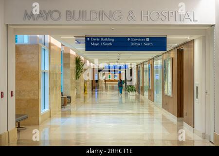 Vista interna della May Clinic di Jacksonville, Florida. (USA) Foto Stock