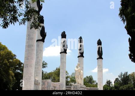 Città del Messico, Messico - 9 agosto 2023: L'altare a la Patria o Monumento a los Nios Heroes è un mausoleo nella Bosque de Chapultepec Foto Stock