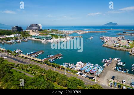 Wushi Harbor si trova nella cittadina di Toucheng, nella contea di Yilan, taiwan Foto Stock