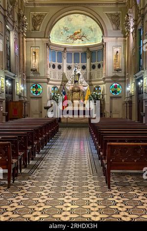 Cappella e Santuario di nostra Signora di Carmen nella Cattedrale metropolitana di Santiago a Santiago, Cile. Foto Stock