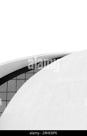 Monumento architettonico culturale brasiliano progettato da Oscar Niemeyer Foto Stock