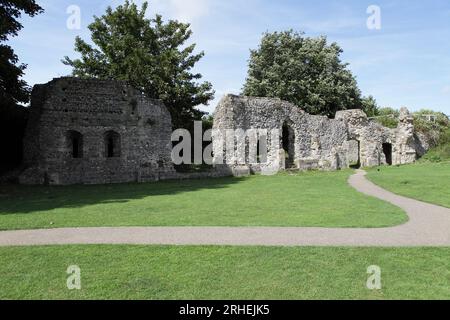 Fondato nell'XI secolo dai monaci di Cluny in Francia, il Priorato di St Pancras sopravvisse fino alla dissoluzione dei Monestari nel 1537. Foto Stock