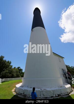 Pensacola, Florida - 7 agosto 2023: Faro e museo marittimo di Pensacola Foto Stock