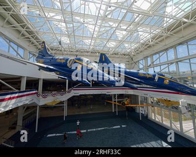 Pensacola, Florida - 7 agosto 2023: National Naval Aviation Museum Foto Stock