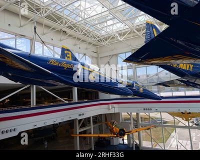 Pensacola, Florida - 7 agosto 2023: National Naval Aviation Museum Foto Stock