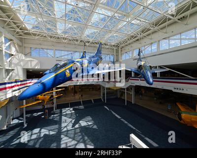 Pensacola, Florida - 7 agosto 2023: National Naval Aviation Museum Foto Stock