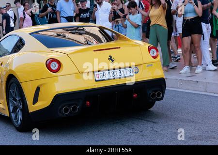 Ferrari 599 GTO a Monte Carlo Foto Stock