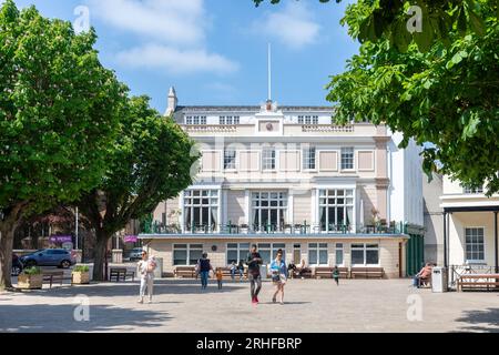 Mercato del mais, Royal Square, St Helier, Jersey, Isole del Canale Foto Stock