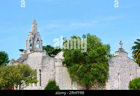 Cappella di San Sebastiano Isola la Toja Pontevedra Galizia Spagna Foto Stock